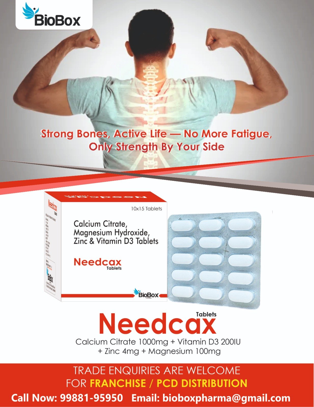 Calcium Citrate+magnesium+zinc+vitamin D3 Tablets- Strong Bones